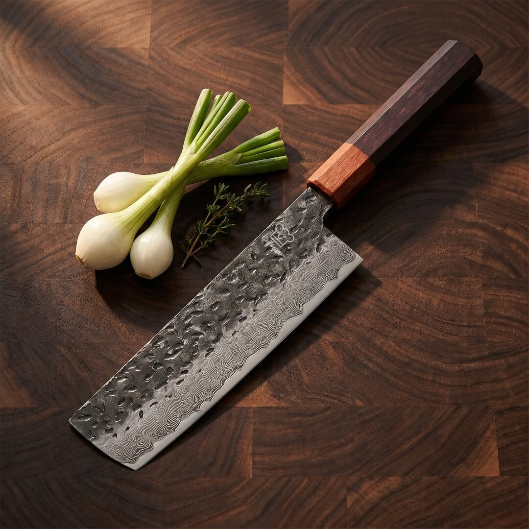Shikku Damascus Nakiri Knife
