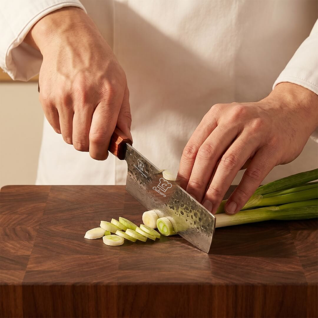Shikku Damascus Nakiri Knife