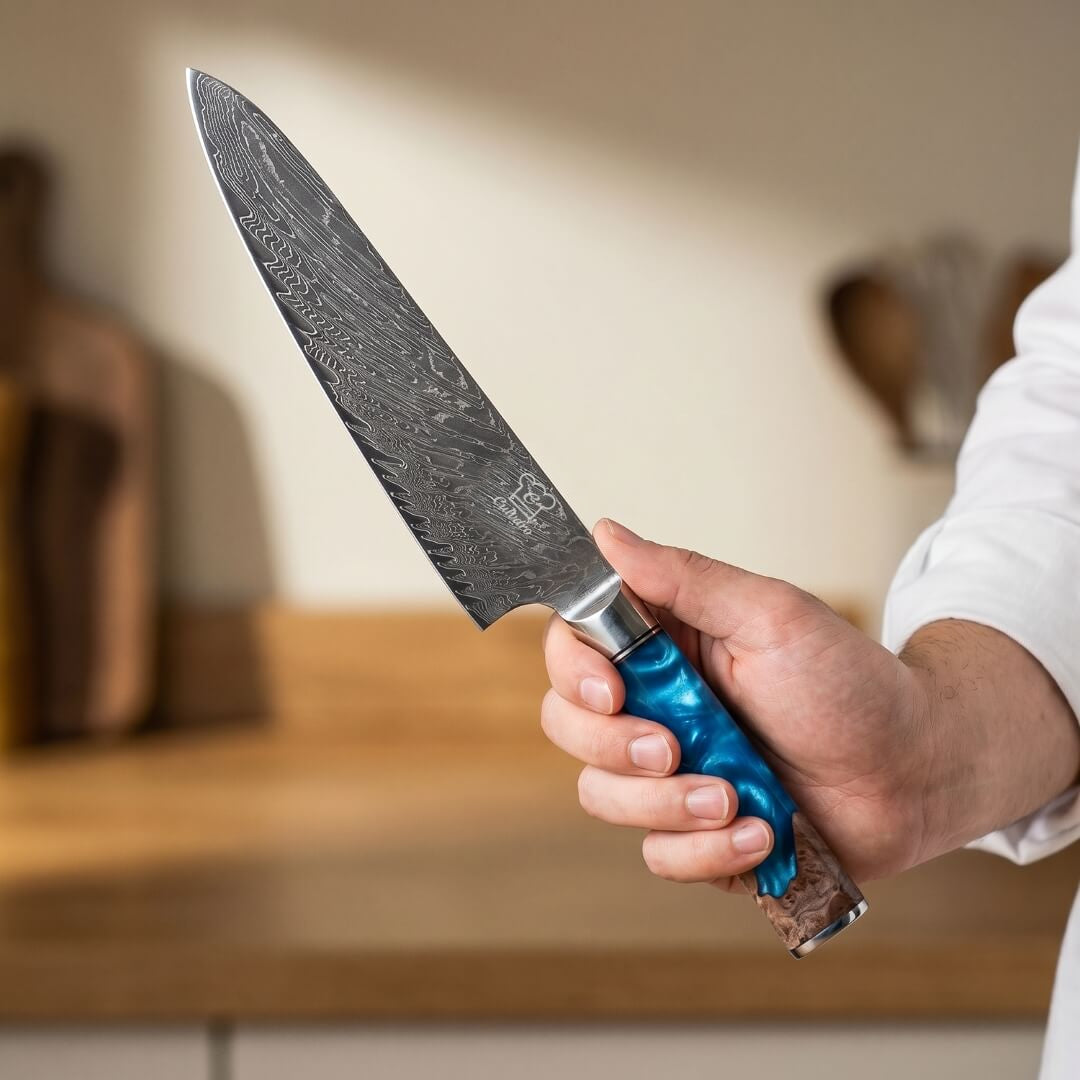 Aoki Damascus Chef's Knife