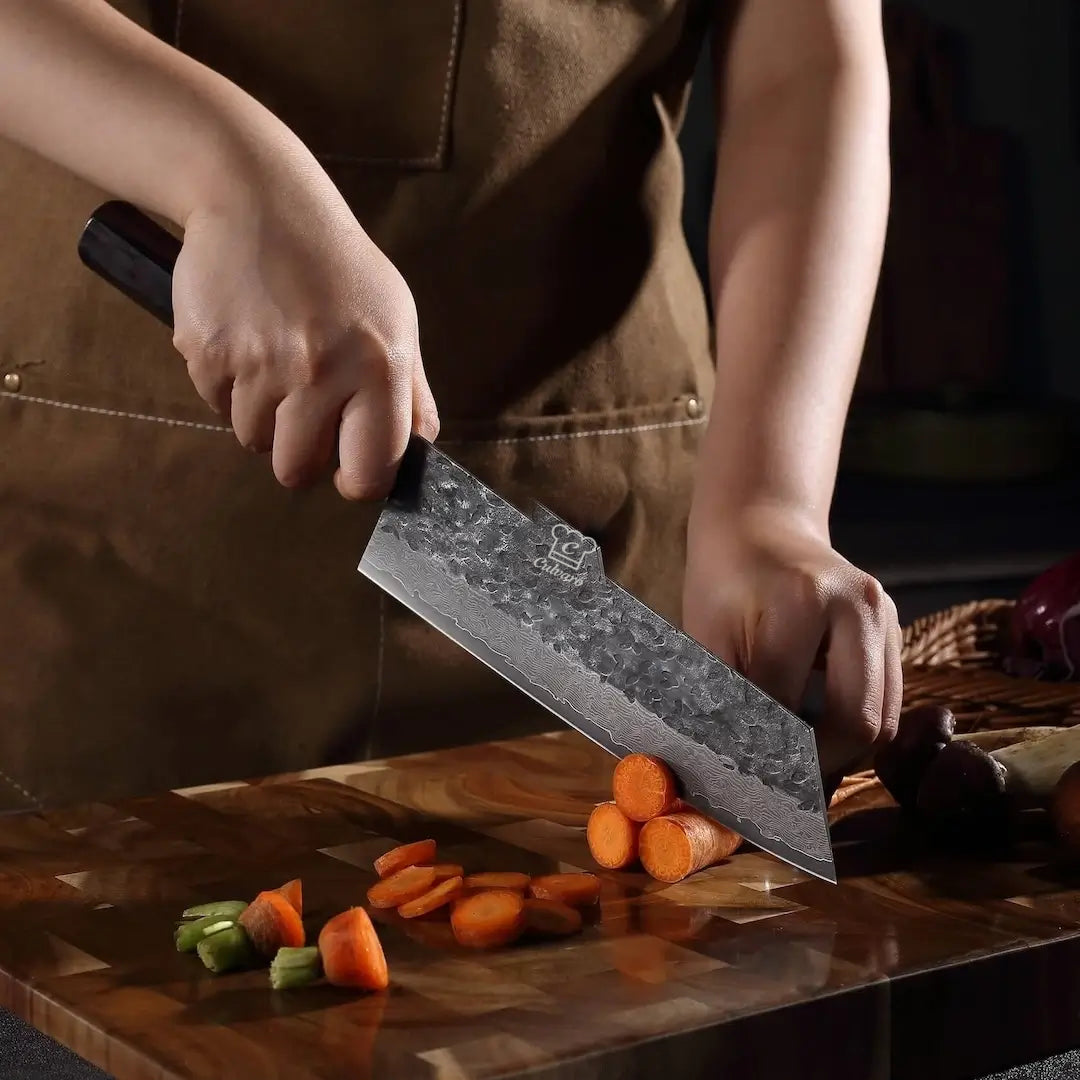 Shikku Damascus Santoku Knife