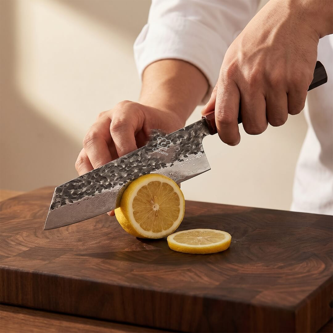 Shikku Damascus Santoku Knife