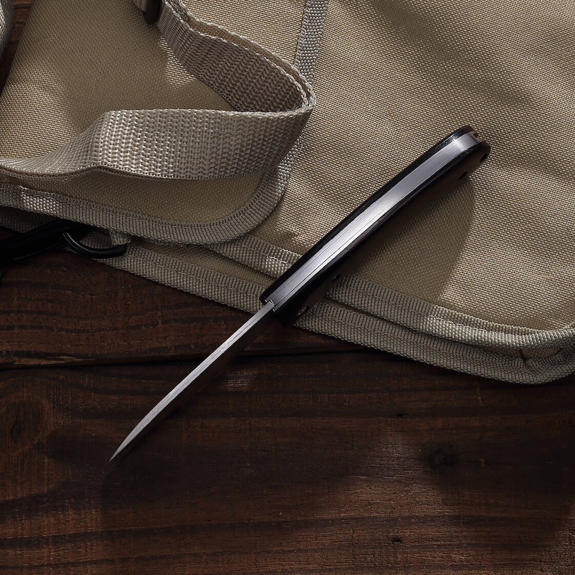 Atlas Damascus Pocket Knife