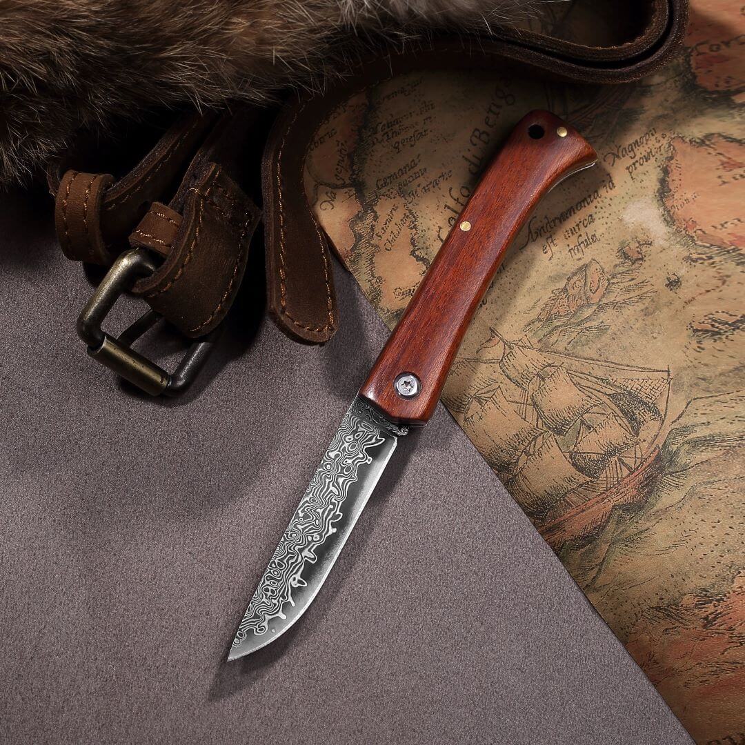 Forst Damascus Pocket Knife