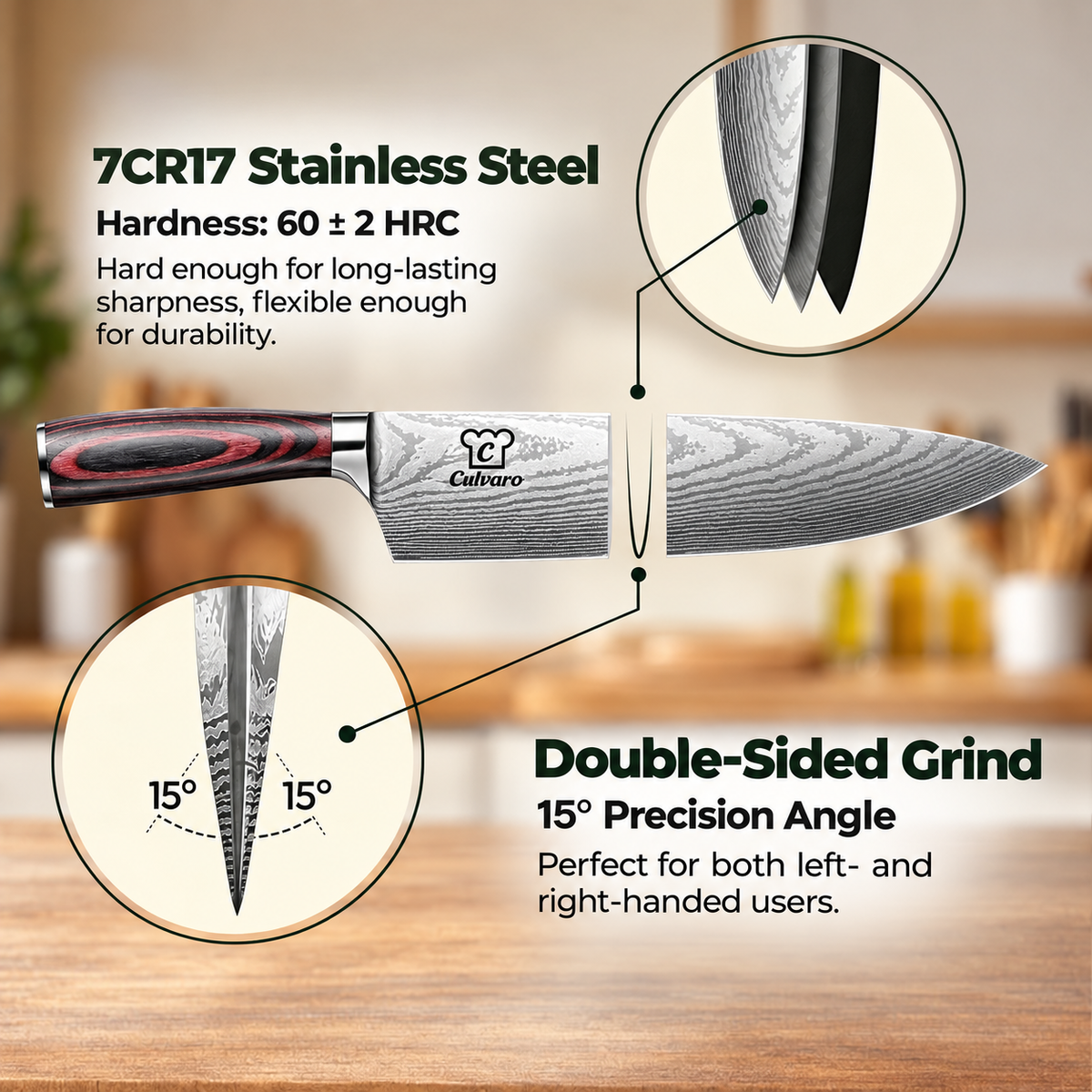 Premium 8-Piece Asian Knife Set